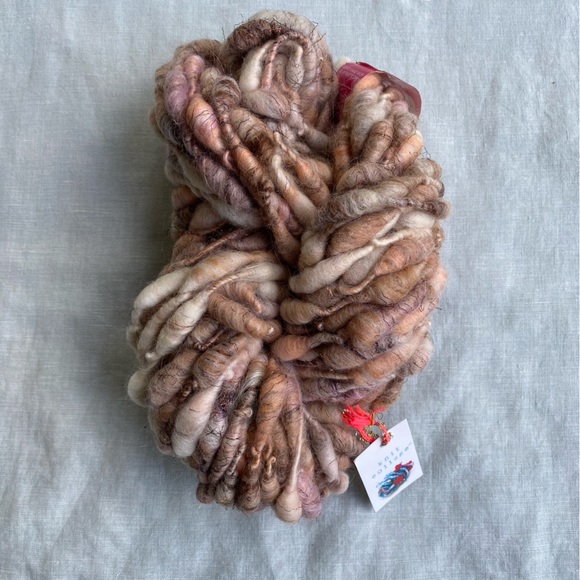 Knit Collage Pixie Dust Boho Blush 140g wool mohair metallic yarn skein hank - Picture 2 of 8